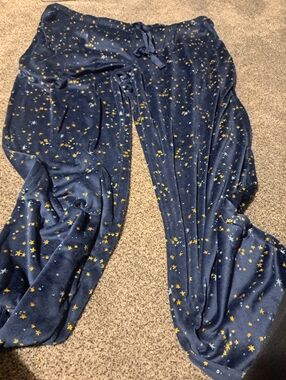 stars above Navy and Yellow Star Pajama Pants